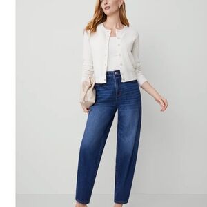 Ann Taylor Indigo barrel jeans